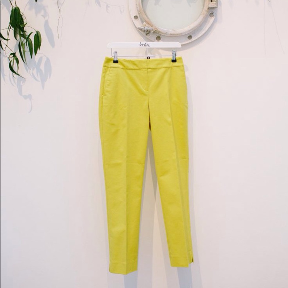 Boden Richmond 7/8 Pants Mimosa Yellow 18L NIB